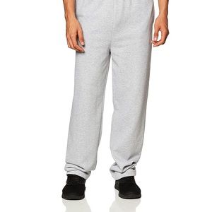 Hanes men's EcoSmart fleece sweatpants (Light Gray, Size XXL)